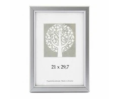 Savex Nuotraukų rėmelis, plastikinis, A4, 21x29,7 cm, sidabro sp.