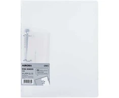 Plastikinis žiedinis segtuvas DELI, A4/2,8 cm, 2 žiedai, skaidrus