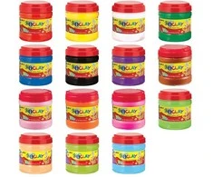 Plastilinas Amos iClay, 400g, kietėjantis ore, kibirėlyje, įvairių spalvų