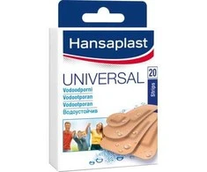 Pleistrai juostelėmis HANSAPLAST Universal, 20 vnt
