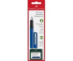 Plunksnakotis Faber-Castell School+, mėlynos spalvos korpusas, blisteryje