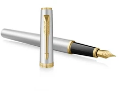 Plunksnakotis Parker Meridian Chrome GT, F storio plunksna