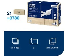 Essity Denmark As Servetėlės Tork Xpress Advanced (130299) 2 sluoksniai, natūralios spalvos, 180 lapelių