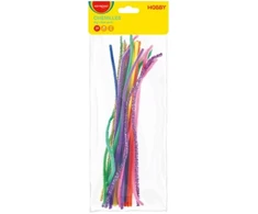 Pūkuota viela Keyroad Glitter, 30cm 24vnt./pak., įvairių spalvų
