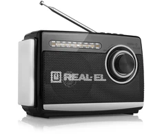 Radijas REAL-EL X-510 juodos spalvos