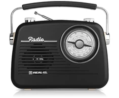 Radijas REAL-EL X-540 juodos spalvos