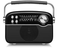 Radijas REAL-EL X-545 juodos spalvos
