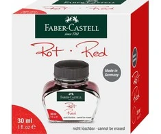 *Rašalas Faber-Castell, 30ml,raudonos spalvos