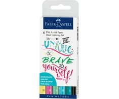 Rašikliai Faber-Castell PITT Artist Pen, 6 spalvos