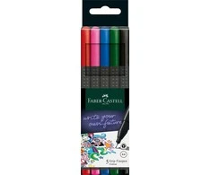 Rašiklis Faber-Castell FinePen, 0.4mm, 5 spalvų