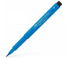 Rašiklis piešimui Faber-Castell PITT Artist Pen B, teptukinis, #110 Phthalo Mėlyna