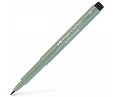 Rašiklis piešimui Faber-Castell PITT Artist Pen B, teptukinis, #172 Earth Žalias