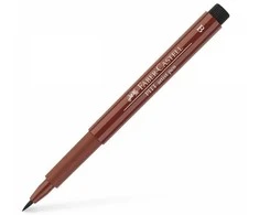 Rašiklis piešimui Faber-Castell PITT Artist Pen B, teptukinis, #169 Caput Mortuum
