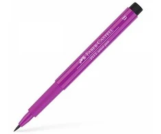 Rašiklis piešimui Faber-Castell PITT Artist Pen B, teptukinis, #134 Crimson