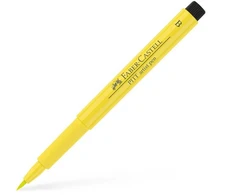 Rašiklis piešimui Faber-Castell PITT Artist Pen B, teptukinis, #104 Light Geltona Glaze