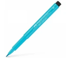 Rašiklis piešimui Faber-Castell PITT Artist Pen B, teptukinis, #154 Light Cobalt Turquoise