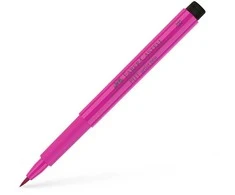 Rašiklis piešimui Faber-Castell PITT Artist Pen B, teptukinis, #125 Middle Violetinė Rožinė