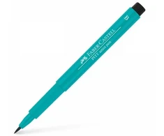 Rašiklis piešimui Faber-Castell PITT Artist Pen B, teptukinis, #156 Cobalt Žalias