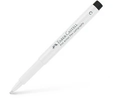 Rašiklis piešimui Faber-Castell PITT Artist Pen C, kaligrafinis, #127 Baltas
