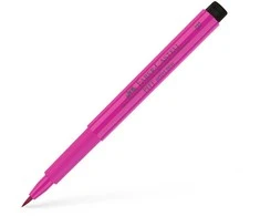 Rašiklis piešimui Faber-Castell PITT Artist Pen B, teptukinis, #125 Middle Violetinė Rožinė