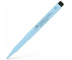 Rašiklis piešimui Faber-Castell PITT Artist Pen B, teptukinis, #148 Ice Mėlyna