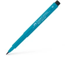 Rašiklis piešimui Faber-Castell PITT Artist Pen B, teptukinis, #153 Cobalt Turquoise