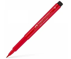 Rašiklis piešimui Faber-Castell PITT Artist Pen B, teptukinis, #219 Deep Scarlet Raudona