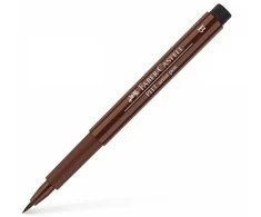 Rašiklis piešimui Faber-Castell PITT Artist Pen B, teptukinis, #175 Dark Sepia