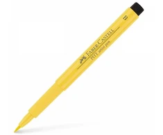Rašiklis piešimui Faber-Castell PITT Artist Pen B, teptukinis, #108 Dark Cadmium Geltona