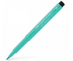 Rašiklis piešimui Faber-Castell PITT Artist Pen B, teptukinis, #161 Phtalo Žalias