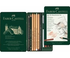Faber-Castell - Pitt Monochrome rinkinys, 12 vnt. (112975)