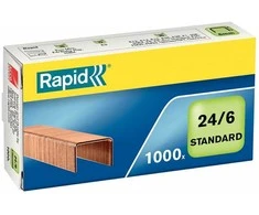 Sąsagėlės Rapid Standart 24/6, 1000 vnt. varinės