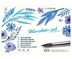 Sąsiuvinis akvarelei College, A4, 210g, 20 lapų