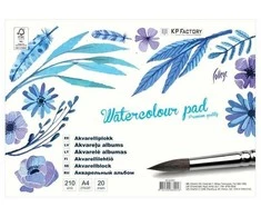 Sąsiuvinis akvarelei College, A4, 210g, 20 lapų