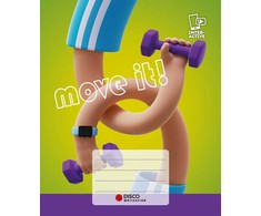 Sąsiuvinis Disco motivation su citatomis, (5-12 klasės), 32 lapų, langeliais