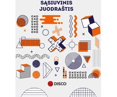 Disco Products Sąsiuvinis- juodraštis, 32 lapų, linijomis ir langeliais