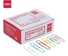 Sąvaržėlės DELI Essential 33mm 100vnt/vnt įvairių spalvų