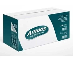Servetėlės AMOOS Professional V-Fold, 21x25 cm, 2 sluoksniai, 160 lapelių