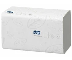 Servetėlės Tork Flushable Singlefold Advanced H3 (290190), 2 sluoksniai, baltos spalvos, 250 lapelių