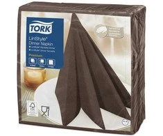 Servetėlės Tork LinStyle (478727), vakarienės, 1 sluoksnis, 50vnt.,kakavinės spalvos