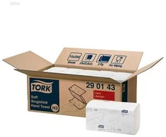 Servetėlės Tork Singlefold Advanced H3 (290143), 2 sluoksniai, baltos spalvos, 250 lapelių