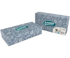 Servetėlės veidui AMOOS Regular, 20 x 21 cm, 70 lap./pak. 3 sluoksniai