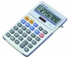 Skaičiuotuvas Sharp SH-EL334FB, juodos spalvos