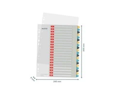 Skiriamieji lapai Leitz Cosy 1-20, Spausdinami, PP, įvairių spalvų
