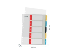 Skiriamieji lapai Leitz Cosy 1-5, Spausdinami, PP, įvairių spalvų