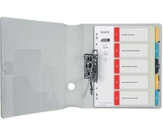 Skiriamieji lapai Leitz Cosy 1-5, Spausdinami, PP, įvairių spalvų