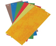 Skirtukai dokumentams SMLT, 11x23,5cm, kartoniniai, įvairių spalvų (100) 0808-008