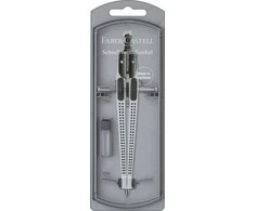 Faber-Castell – Quick-Set Compass Grip sidabrinis (174472)