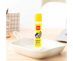 Skysti klijai DELI, 50ml, su tekstiliniu antgaliu