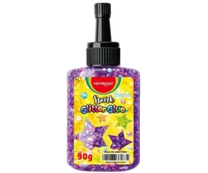 Skysti klijai Keyroad 90ml, su blizgučiais, įvairių spalvų